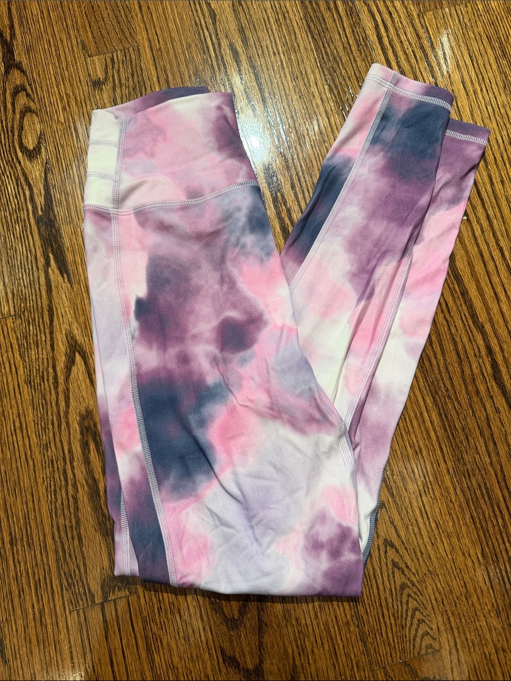 BuffBunny Pink, Purple swirl print High-Rise Leggings